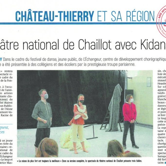 Le théâtre national de Chaillot avec Kidanse <small>© l'Union - 23 mars 2021</small>